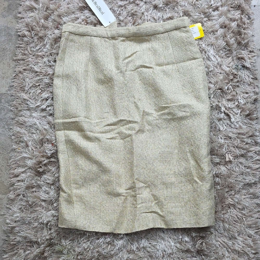 Fotini Beige Linen-Blend Pencil Skirt | Size [insert size] | NWT Authentic